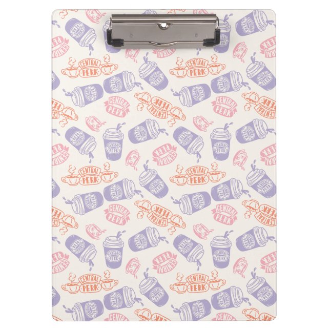 Carpeta De Pinza AMIGOS™ | Patrón de Perk Central de Pastel (Anverso)