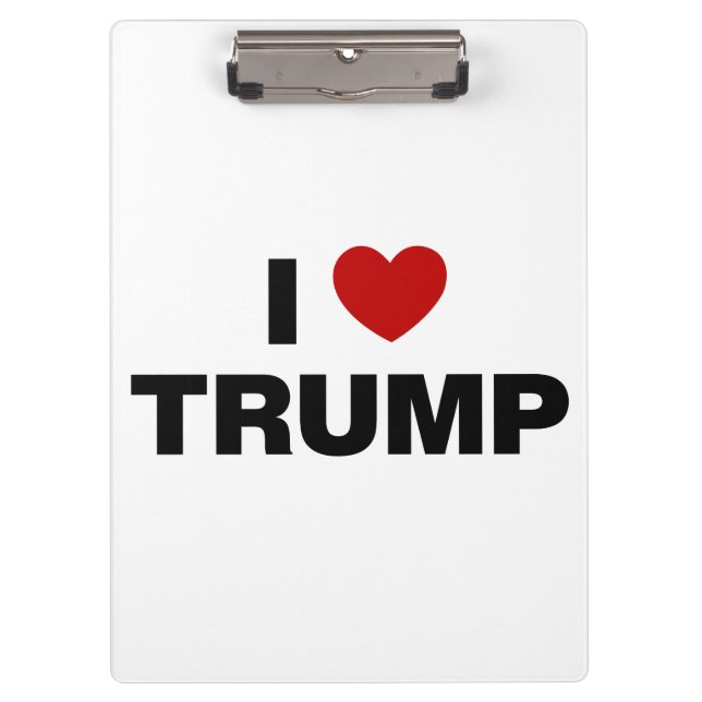 Carpeta De Pinza Amo a Trump (Anverso)