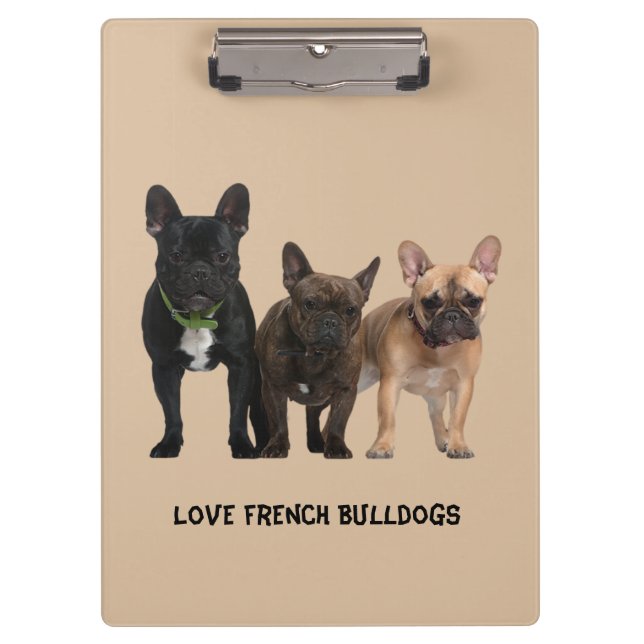 Carpeta De Pinza Amo bulldoges franceses (Anverso)