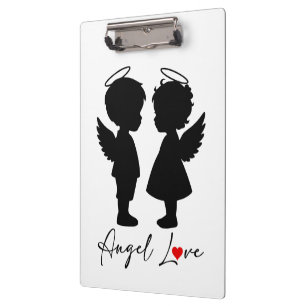Carpeta De Pinza Amor de Ángel – Diseño de Pareja de Ángeles Adorab