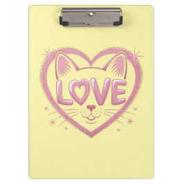 Carpeta De Pinza Amor de Gato Brillante