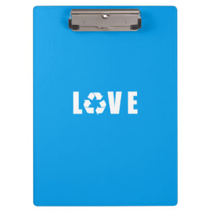 Carpeta De Pinza Amor de reciclaje