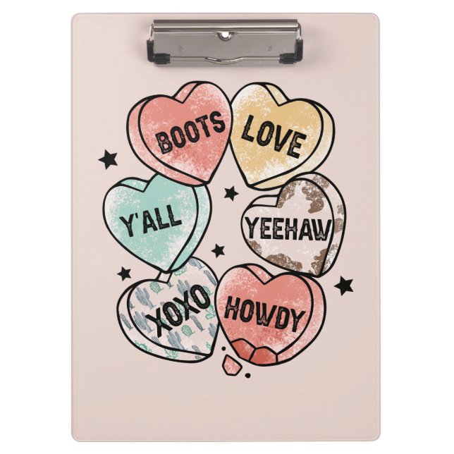 Carpeta De Pinza Amor de vaquero - Corazones occidentales (Anverso)