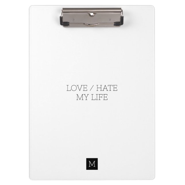 Carpeta De Pinza Amor/Odiar mi vida (Anverso)