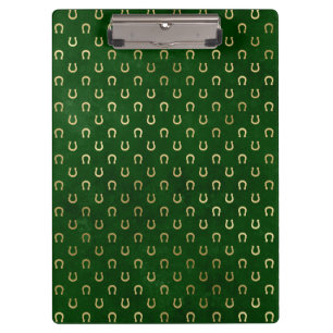 Carpeta De Pinza Amuleto Afortunado de la Herradura Dorada Día de S
