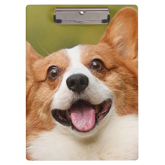 Carpeta De Pinza Añadir foto de perro personalizada (Anverso)
