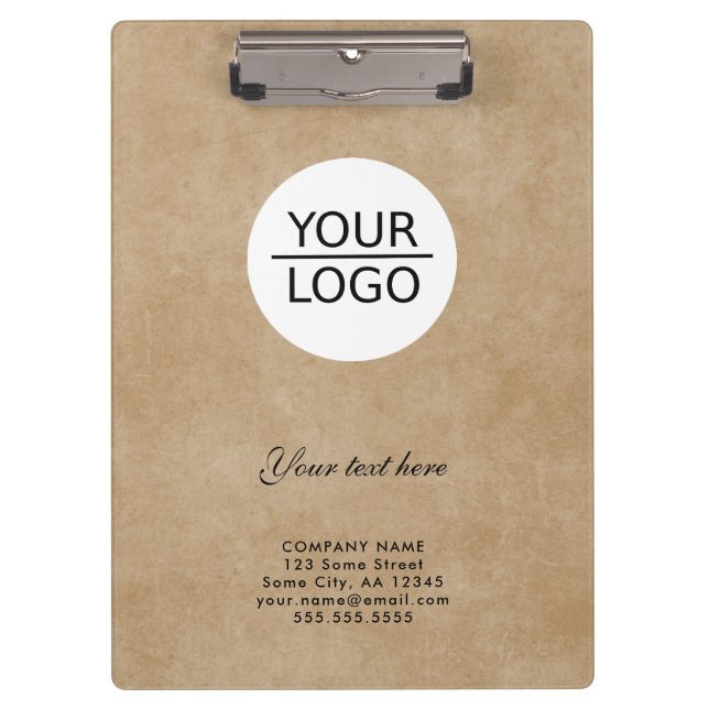Carpeta De Pinza Añadir promoción de empresa de logotipo Personaliz (Anverso)