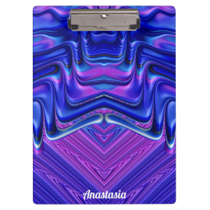 Carpeta De Pinza ¡ANASTASIA ~ 3D! ~ Blanco rosa y azul original ~