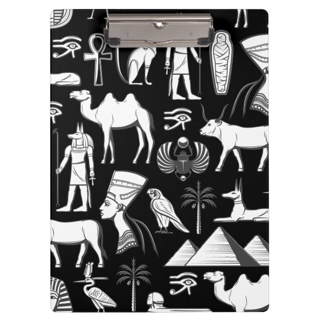 Carpeta De Pinza Ancient Egypt Hieroglyphic Symbol Pattern      (Anverso)