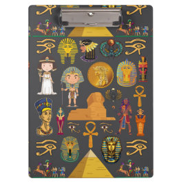 Carpeta De Pinza Ancient Egyptian Hieroglyphic -Pattern Pharaoh 