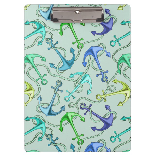 Carpeta De Pinza Anclas de mar y modelo de la cuerda (Anverso)