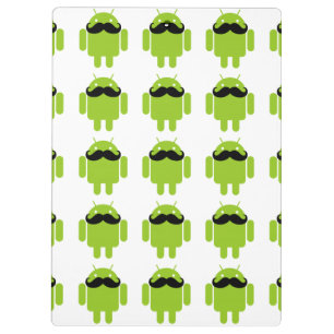 Carpeta De Pinza Android Robot Mustache