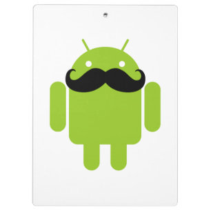 Carpeta De Pinza Android Robot Mustache