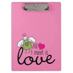 Carpeta De Pinza Ángel Divertido - Todo Lo Que Conozco Es Amor 1