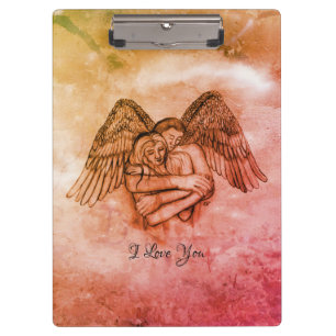 Carpeta De Pinza Angel Eros en el amor, te amo