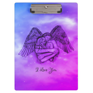 Carpeta De Pinza Angel Eros en el amor, te amo