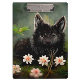 Carpeta De Pinza Animal salvaje floral