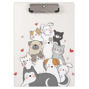 Carpeta De Pinza Animales cortos