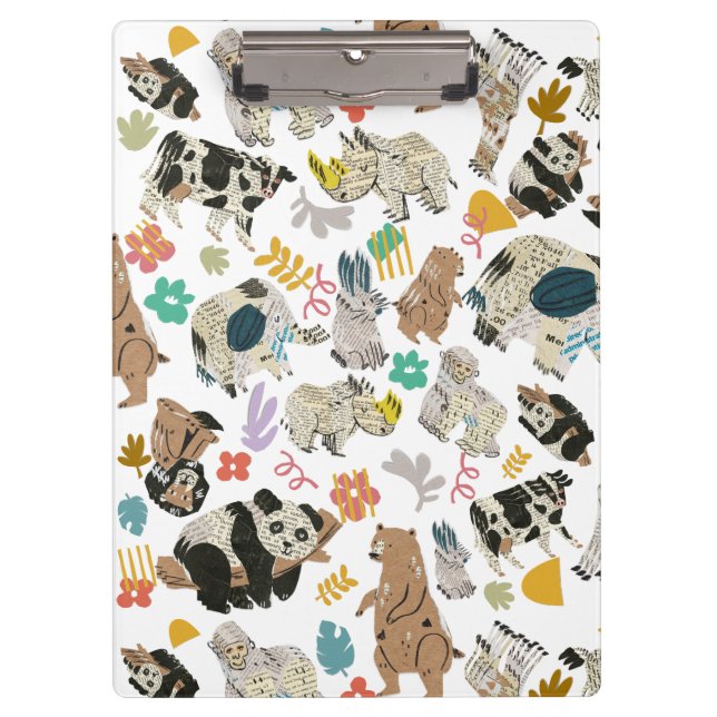 Carpeta De Pinza Animales de arte reciclado deliciosamente capricho (Anverso)