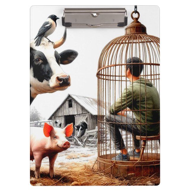 Carpeta De Pinza Animales de granja (Anverso)