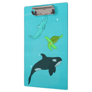Carpeta De Pinza Animales del mar