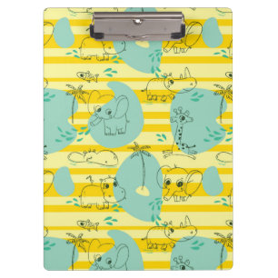 Carpeta De Pinza Animales lindos que juegan con agua 2