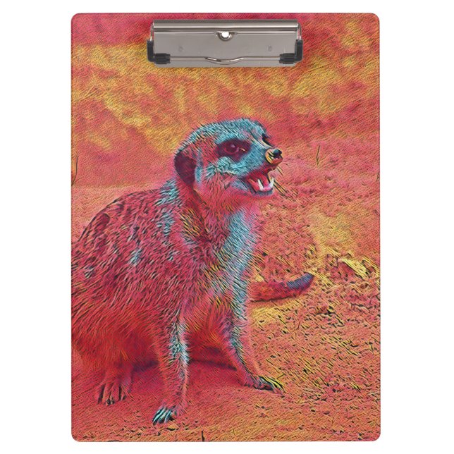 Carpeta De Pinza animales populares - Meerkat (Anverso)