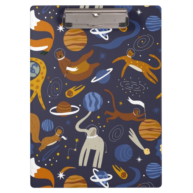 Carpeta de pinza Animals Outer Space (Anverso)