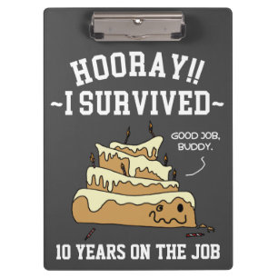Carpeta De Pinza Aniversario laboral divertido de agradecimiento a