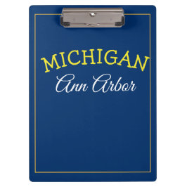 Carpeta De Pinza Ann Arbor Michigan Azul y Maíz