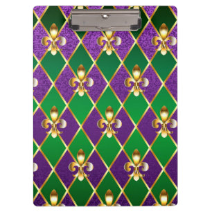 Carpeta De Pinza Antecedentes de joyas Mardi Gras