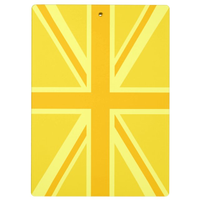 Carpeta De Pinza Antecedentes de la bandera británica amarilla (Reverso)