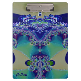 Carpeta De Pinza ¡ANTHEA ~ WOW! ¡EXTRAÑO! Azul amarillo Aqua y verd