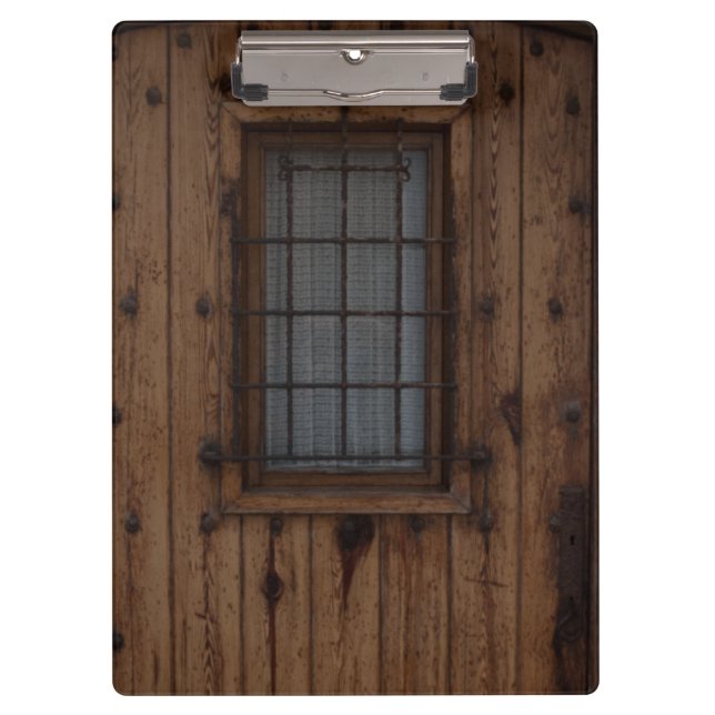 Carpeta De Pinza Antigua puerta marrón de madera (Anverso)