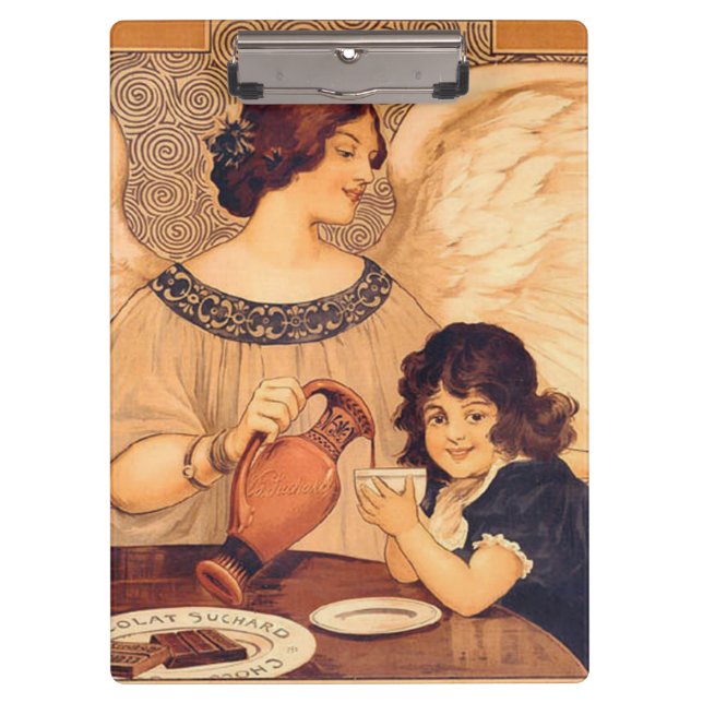 Carpeta De Pinza Antigüedad francesa de Chocolate Angel (Anverso)