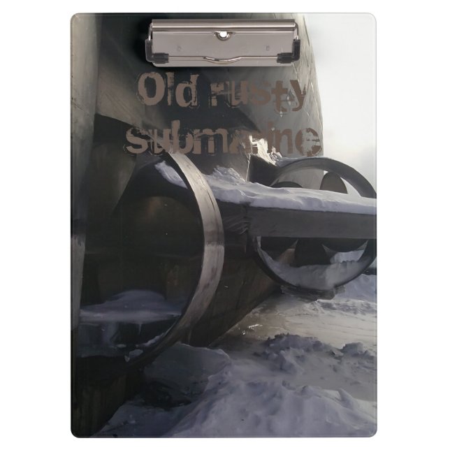Carpeta De Pinza Antiguo submarino en la nieve (Anverso)