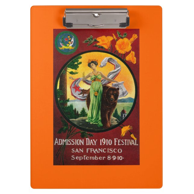 Carpeta De Pinza Anuncio del día de admisión, festival del estado (Anverso)