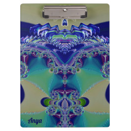 Carpeta De Pinza ¡ANYA ~ WOW! ¡EXTRAÑO! Azul amarillo Aqua y verde