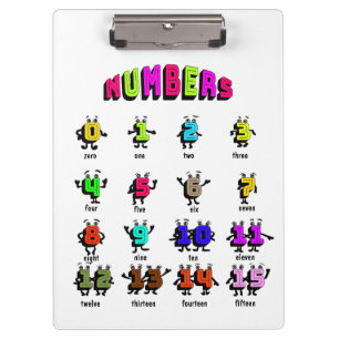 Carpeta De Pinza Aprendizaje de números