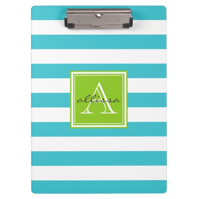 Carpeta De Pinza Aqua Monogrammed Awata (Anverso)