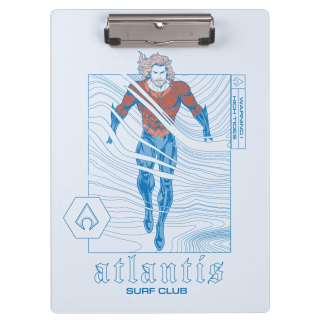 Carpeta De Pinza Aquaman - Atlantis Surf Club (Anverso)