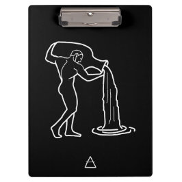 Carpeta De Pinza Aquarius Zodiac Sign -