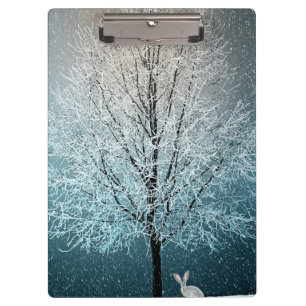 Carpeta De Pinza Árbol de escarcha por la noche