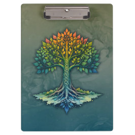 Carpeta De Pinza Árbol de la Vida Amanecer Cambiante