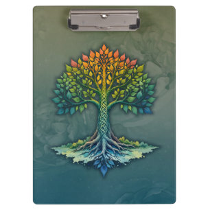 Carpeta De Pinza Árbol de la Vida Amanecer Cambiante
