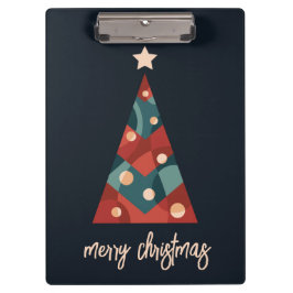 Carpeta De Pinza Árbol de Navidad abstracto de arte Feliz Navidad