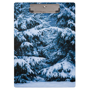 Carpeta De Pinza Árbol de Navidad de los bosques de invierno