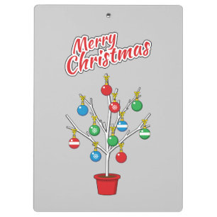Carpeta De Pinza Árbol de sucursal desnudo de los navidades - Feliz