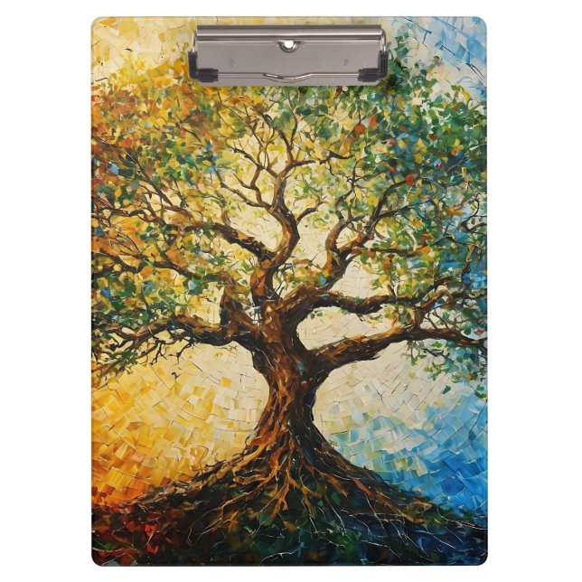 Carpeta De Pinza Árbol del conocimiento - Pintura de petróleo (Anverso)
