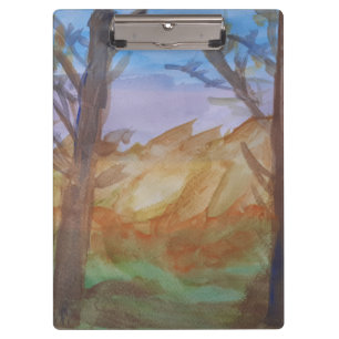 Carpeta De Pinza Árboles del atardecer